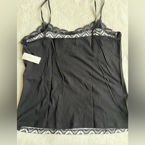 Nwt 2 Ann Taylor camisoles tailored green and black / white sz large - Picture 13 of 13